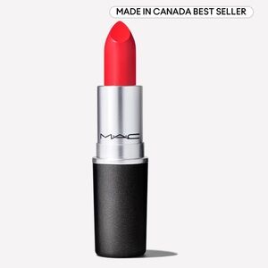 MAC Red satin lipstick